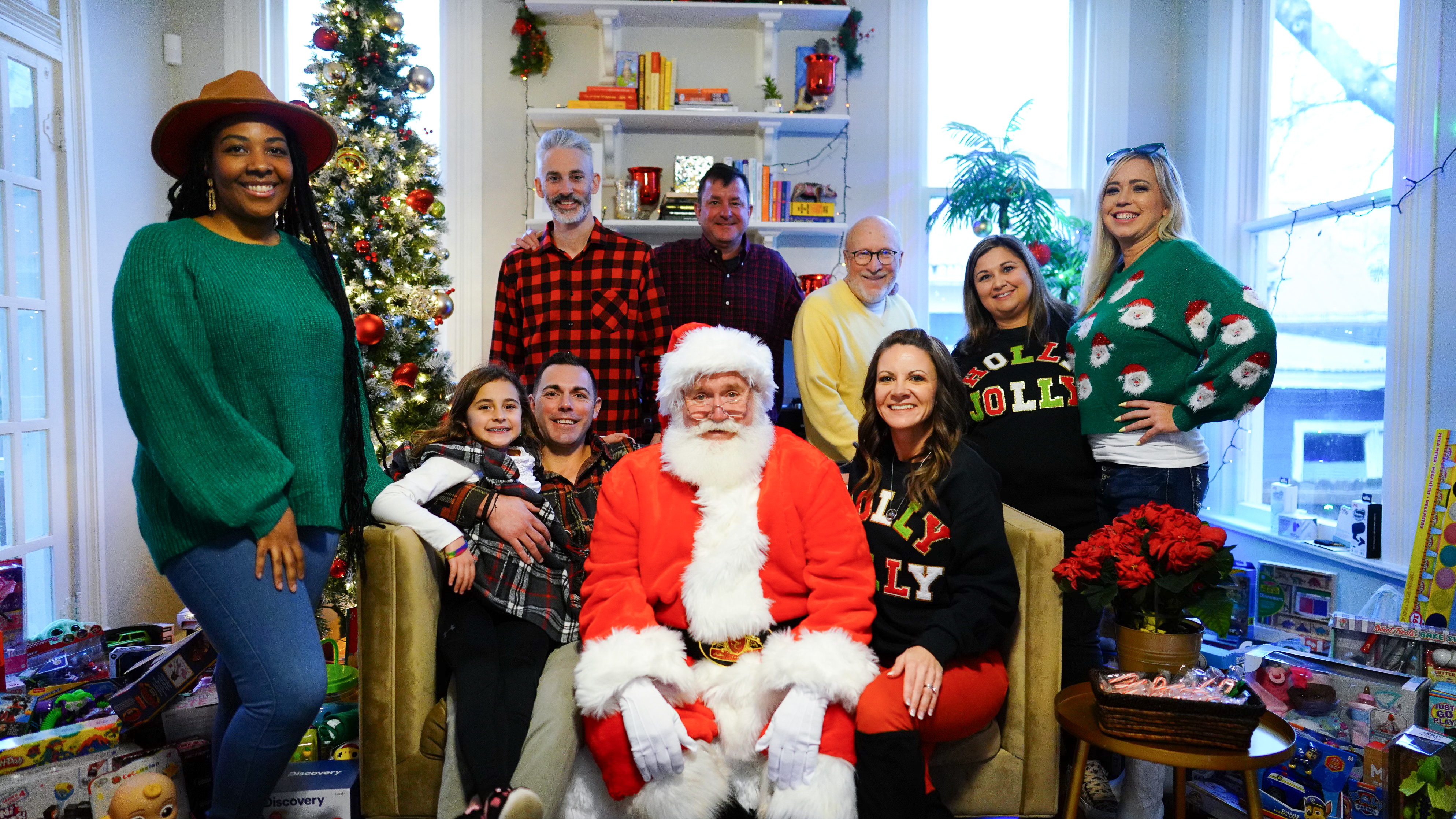 The WFA Volare team at Sip, Shop & Santa